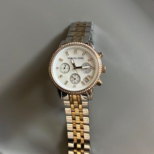 Michael kors two toned watch